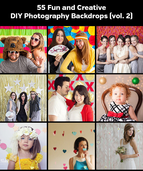 55 Fun and Creative DIY Photography Backdrops