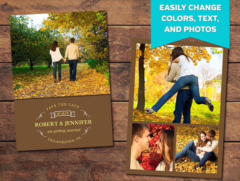 Fall Save-the-Date Card Template