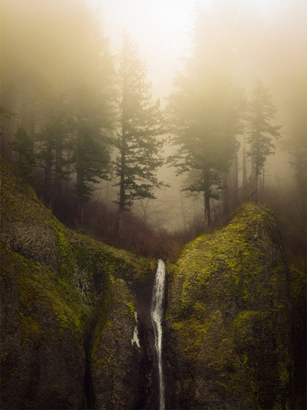 Falls and Fog by Luke Detwiler