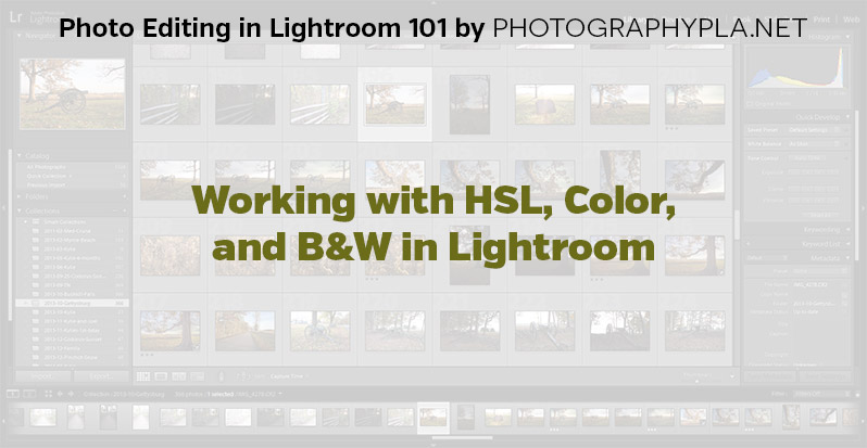 Working with HSL,Color, and B&W in Lightroom
