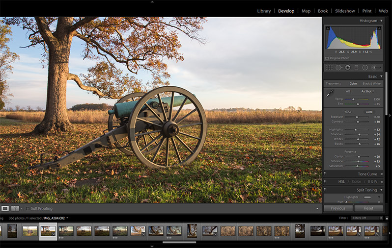 Working with Clarity, Vibrance, and Saturation in Lightroom