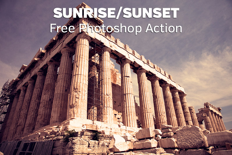 Free Sunrise/Sunset Photoshop Action