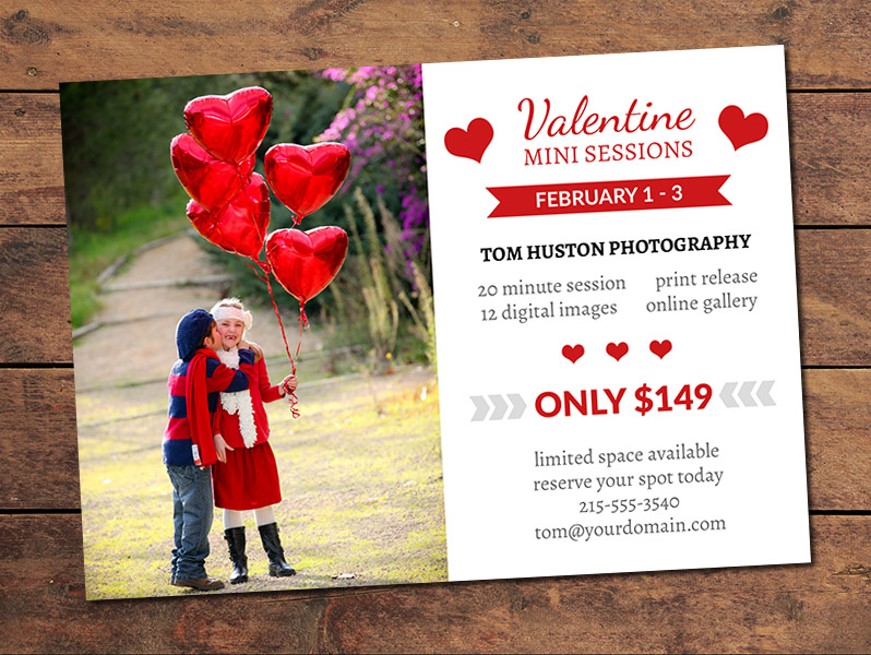 Valentine Mini Session Card Photographypla Net