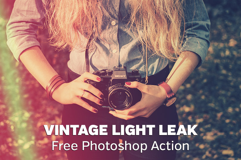 Vintage Light Leak Photoshop Action